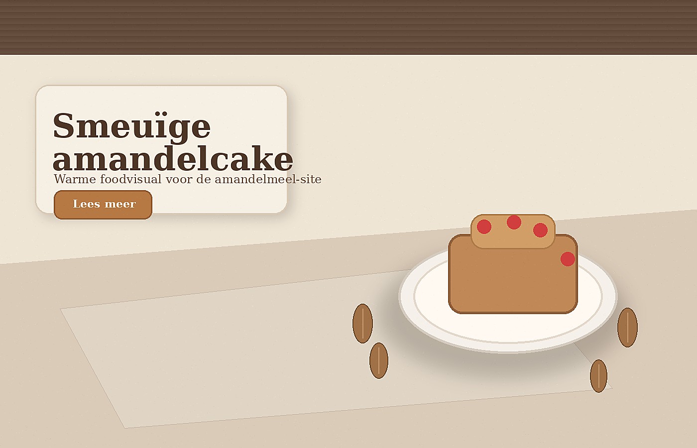 Smeuïge amandelcake