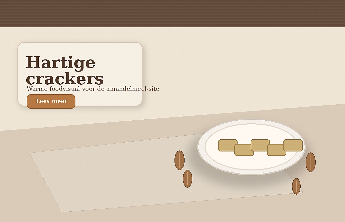 Hartige amandelcrackers