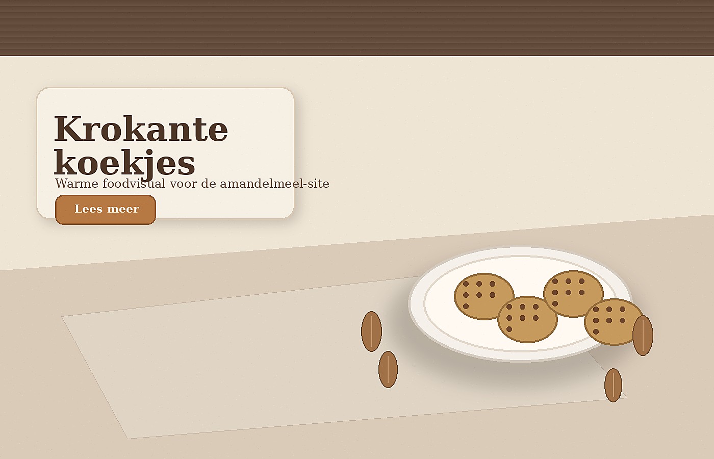 Krokante amandelkoekjes
