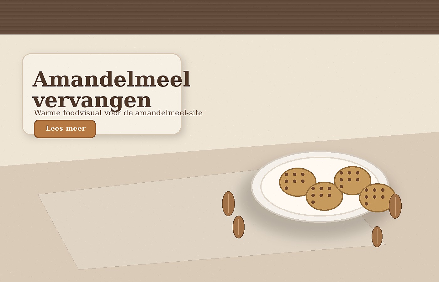 Amandelmeel vervangen