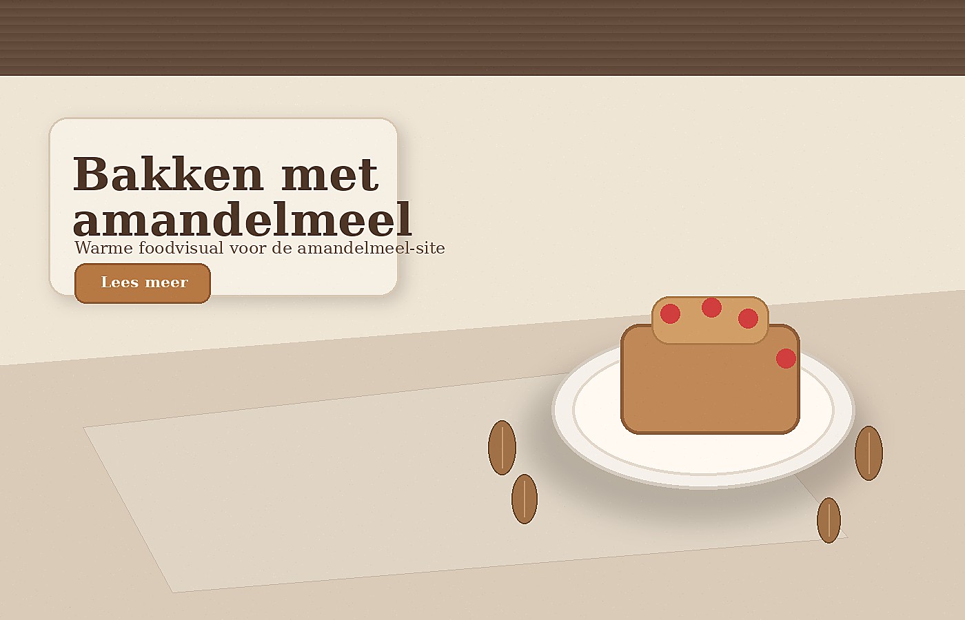 Bakken met amandelmeel
