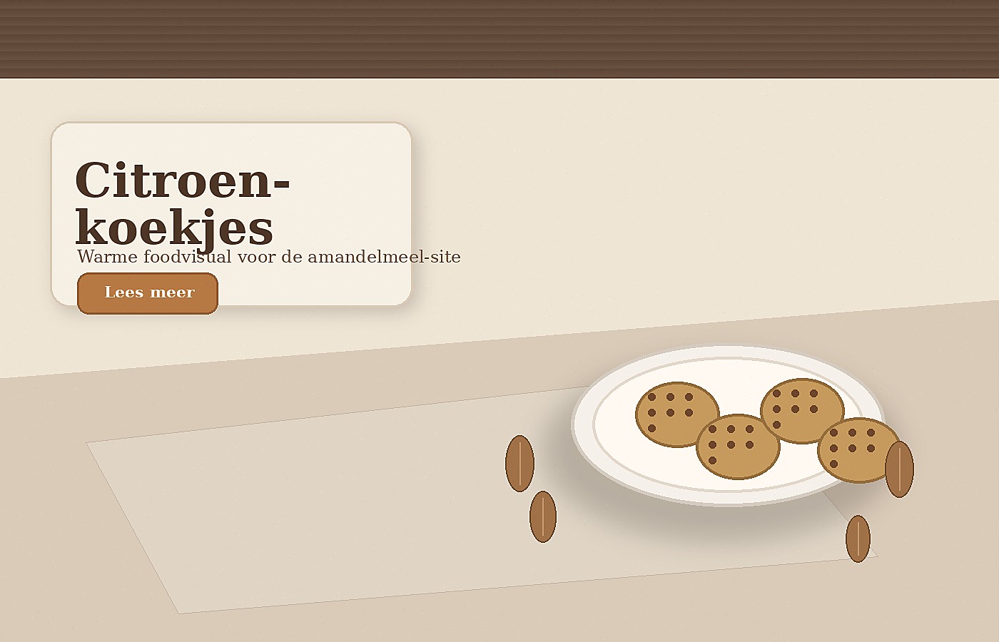 Citroenkoekjes met amandelmeel