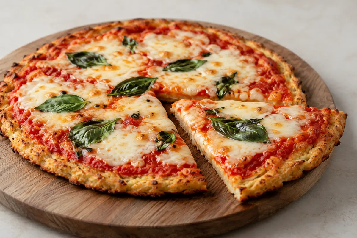 Amandelpizzabodem met mozzarella