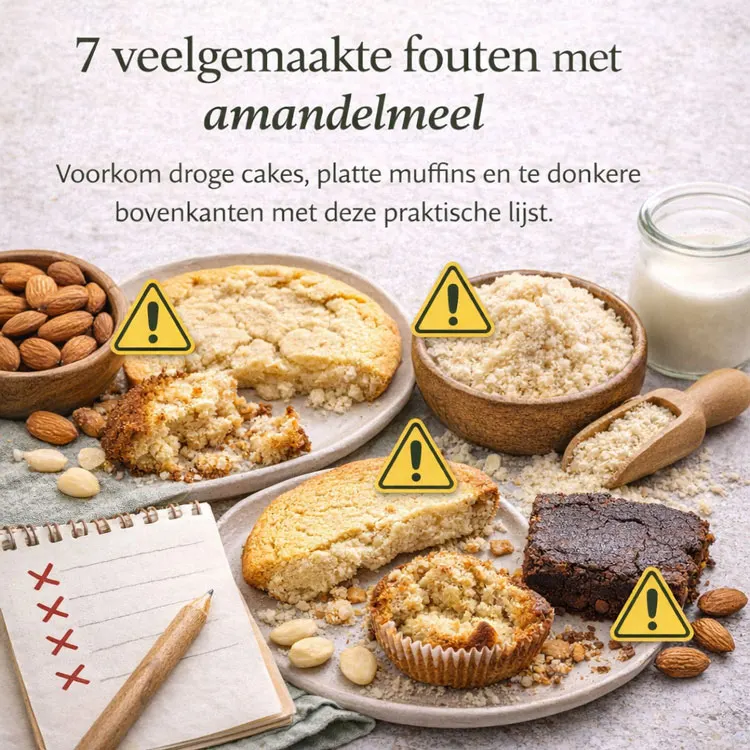 10 veelgemaakte fouten met amandelmeel (en hoe je ze voorkomt)